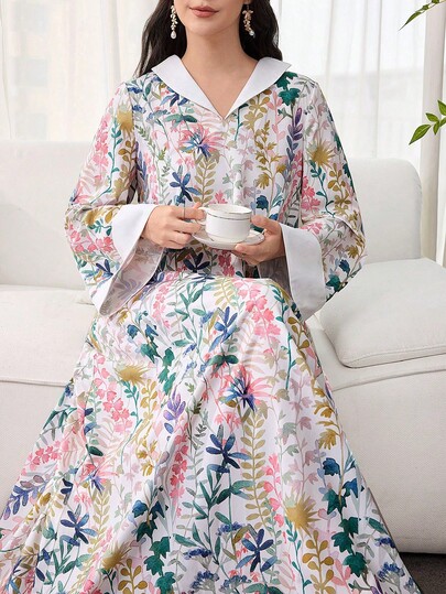 SHEIN Najma Elegant, Luxurious And Graceful Women's Loose Dress